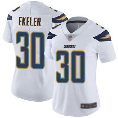 Los Angeles Chargers NFL Football Austin Ekeler White Jersey Women Limited #30 Road Vapor Untouchable->los angeles chargers->NFL Jersey
